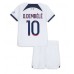 Tanie Strój piłkarski Paris Saint-Germain Ousmane Dembele #10 Koszulka Wyjazdowej dla dziecięce 2023-24 Krótkie Rękawy (+ szorty)